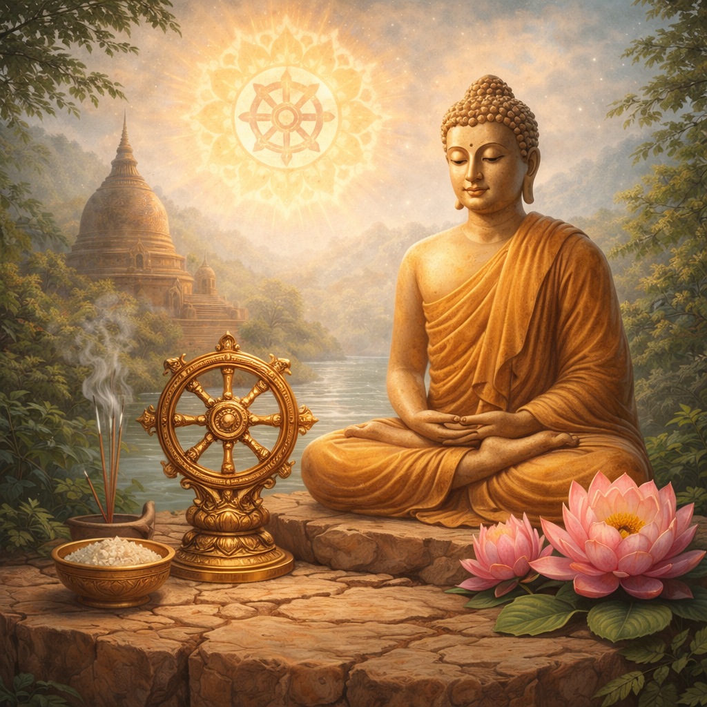 Free Buddhism Reading Comprehension Worksheet for Grades 5-7